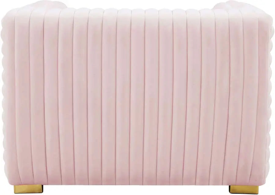 Meridian Furniture - Ravish Velvet Chair In Pink - 640Pink-C