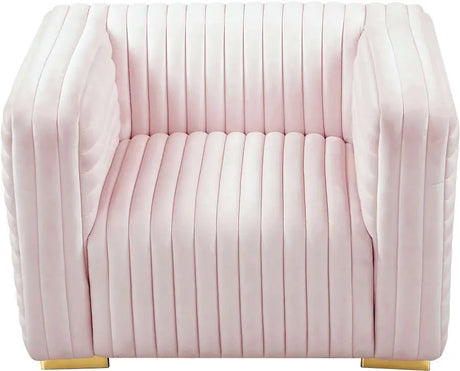 Meridian Furniture - Ravish Velvet Chair In Pink - 640Pink-C