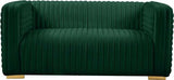 Meridian Furniture - Ravish Velvet Loveseat In Green - 640Green-L