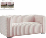 Meridian Furniture - Ravish Velvet Loveseat In Pink - 640Pink-L