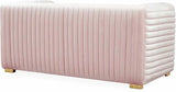 Meridian Furniture - Ravish Velvet Loveseat In Pink - 640Pink-L