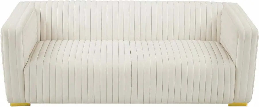 Meridian Furniture - Ravish Velvet Sofa In Cream - 640Cream-S