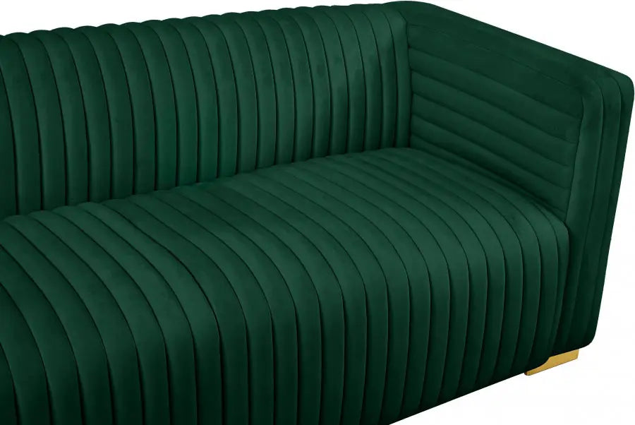 Meridian Furniture - Ravish Velvet Sofa In Green - 640Green-S