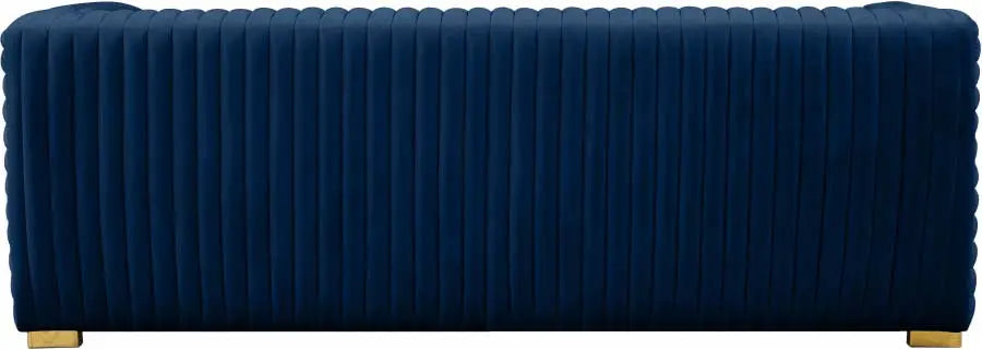 Meridian Furniture - Ravish Velvet Sofa In Navy - 640Navy-S