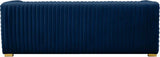 Meridian Furniture - Ravish Velvet Sofa In Navy - 640Navy-S