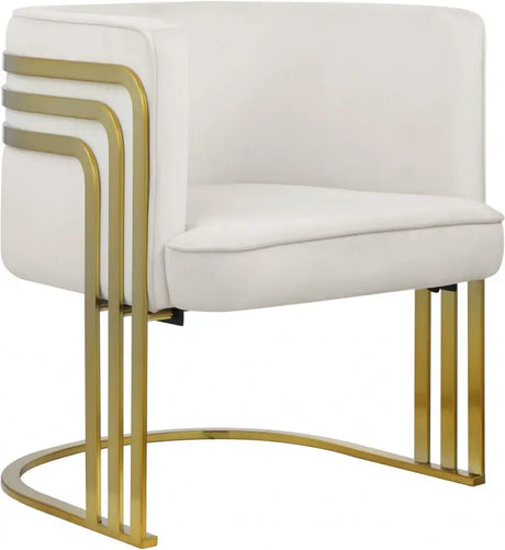 Meridian Furniture - Rays Accent Chair In Cream - 533Cream