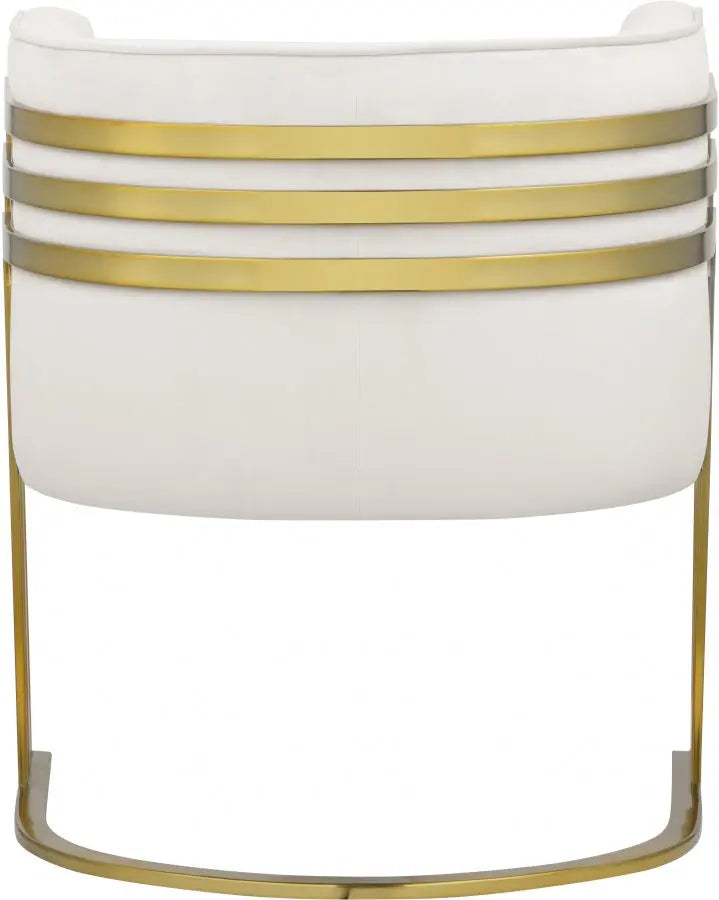 Meridian Furniture - Rays Accent Chair In Cream - 533Cream