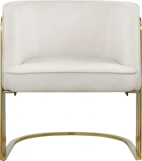 Meridian Furniture - Rays Accent Chair In Cream - 533Cream