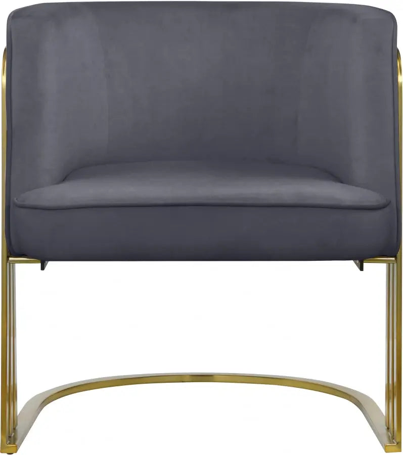 Meridian Furniture - Rays Accent Chair In Grey - 533Grey
