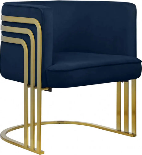 Meridian Furniture - Rays Accent Chair In Navy - 533Navy