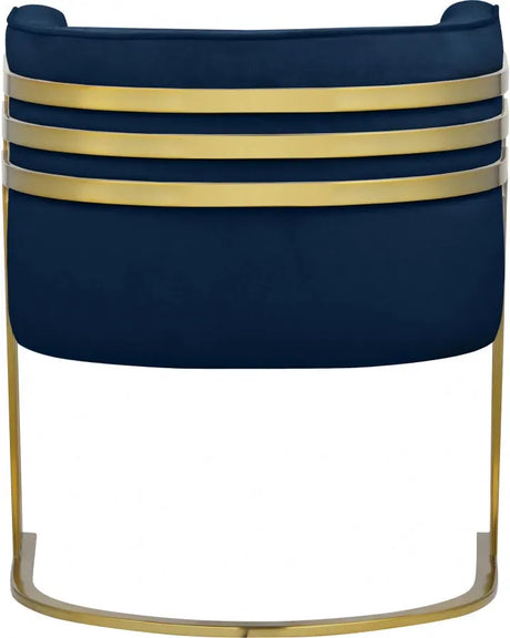 Meridian Furniture - Rays Accent Chair In Navy - 533Navy