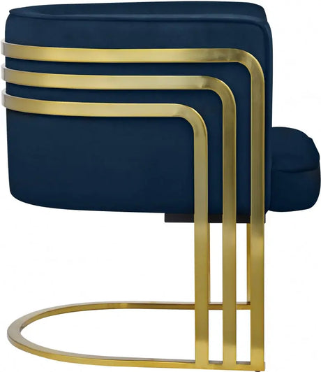 Meridian Furniture - Rays Accent Chair In Navy - 533Navy