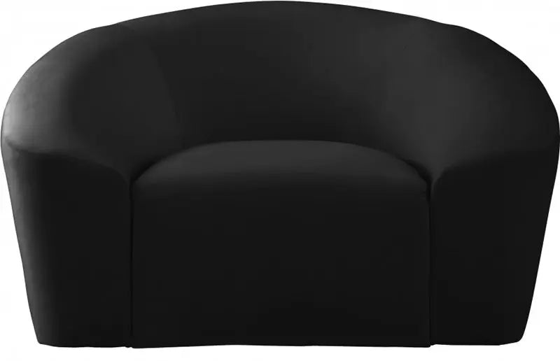 Meridian Furniture - Riley 3 Piece Living Room Set In Black - 610Black-S-3Set