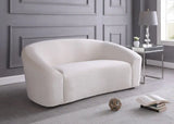 Meridian Furniture - Riley 3 Piece Living Room Set In Cream - 610Cream-S-3Set