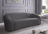 Meridian Furniture - Riley 3 Piece Living Room Set In Grey - 610Grey-S-3Set