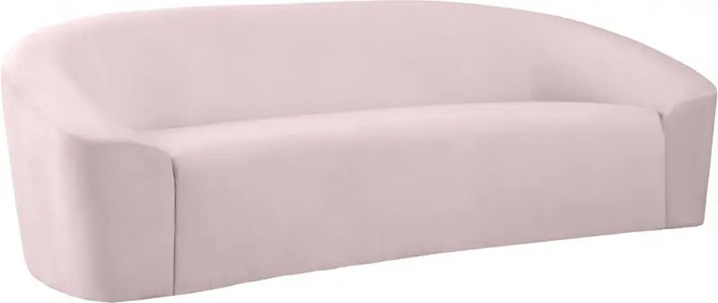 Meridian Furniture - Riley 3 Piece Living Room Set In Pink - 610Pink-S-3Set