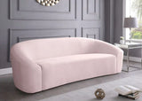 Meridian Furniture - Riley 3 Piece Living Room Set In Pink - 610Pink-S-3Set