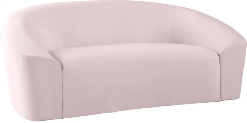 Meridian Furniture - Riley 3 Piece Living Room Set In Pink - 610Pink-S-3Set