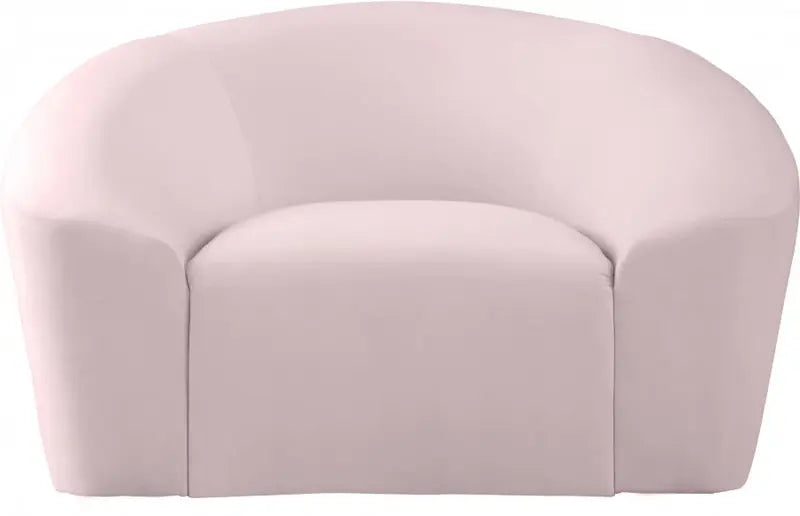 Meridian Furniture - Riley 3 Piece Living Room Set In Pink - 610Pink-S-3Set