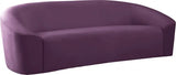 Meridian Furniture - Riley 3 Piece Living Room Set In Purple - 610Purple-S-3Set