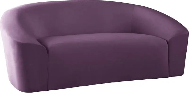 Meridian Furniture - Riley 3 Piece Living Room Set In Purple - 610Purple-S-3Set