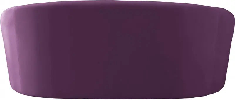 Meridian Furniture - Riley 3 Piece Living Room Set In Purple - 610Purple-S-3Set