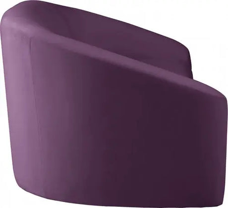 Meridian Furniture - Riley 3 Piece Living Room Set In Purple - 610Purple-S-3Set