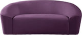 Meridian Furniture - Riley 3 Piece Living Room Set In Purple - 610Purple-S-3Set