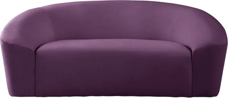 Meridian Furniture - Riley 3 Piece Living Room Set In Purple - 610Purple-S-3Set