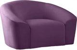 Meridian Furniture - Riley 3 Piece Living Room Set In Purple - 610Purple-S-3Set