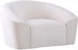 Riley Velvet Chair In Cream - 610Cream-C | Meridian