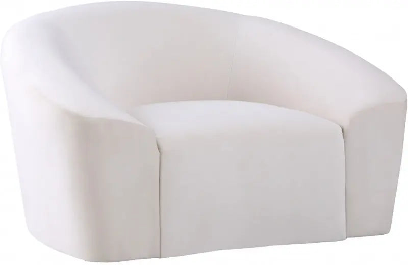 Meridian Furniture - Riley Velvet Chair In Cream - 610Cream-C