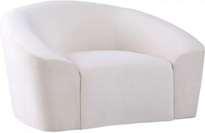 Riley Velvet Chair In Cream - 610Cream-C | Meridian