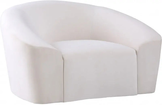 Meridian Furniture - Riley Velvet Chair In Cream - 610Cream-C