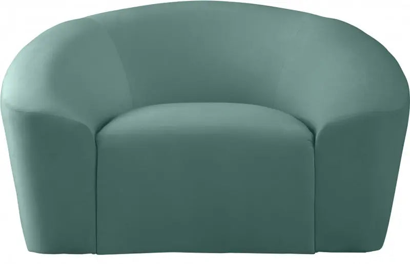 Meridian Furniture - Riley Velvet Chair In Mint - 610Mint-C