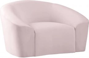 Riley Velvet Chair In Pink - 610Pink-C | Meridian