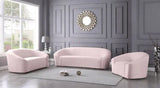 Meridian Furniture - Riley Velvet Chair In Pink - 610Pink-C