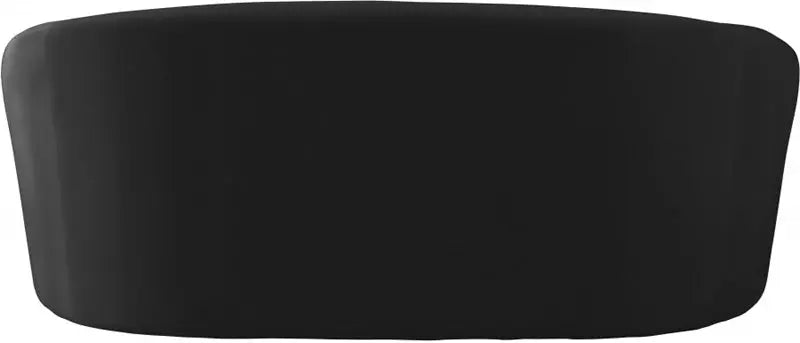 Meridian Furniture - Riley Velvet Loveseat In Black - 610Black-L