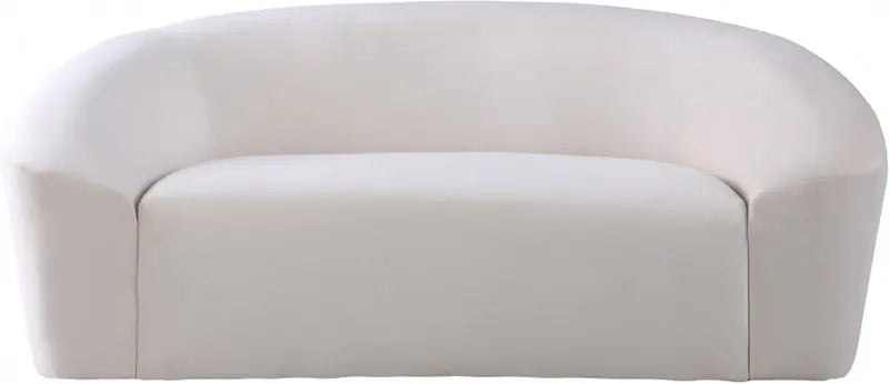 Meridian Furniture - Riley Velvet Loveseat In Cream - 610Cream-L