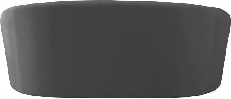 Meridian Furniture - Riley Velvet Loveseat In Grey - 610Grey-L