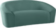 Riley Velvet Loveseat In Mint - 610Mint-L | Meridian