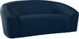 Riley Velvet Loveseat In Navy - 610Navy-L | Meridian