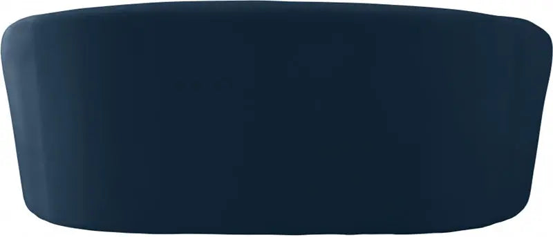 Meridian Furniture - Riley Velvet Loveseat In Navy - 610Navy-L