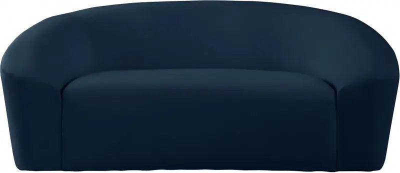 Meridian Furniture - Riley Velvet Loveseat In Navy - 610Navy-L