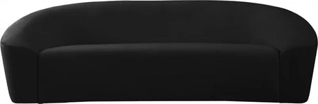 Meridian Furniture - Riley Velvet Sofa In Black - 610Black-S