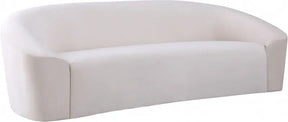 Riley Velvet Sofa In Cream - 610Cream-S | Meridian
