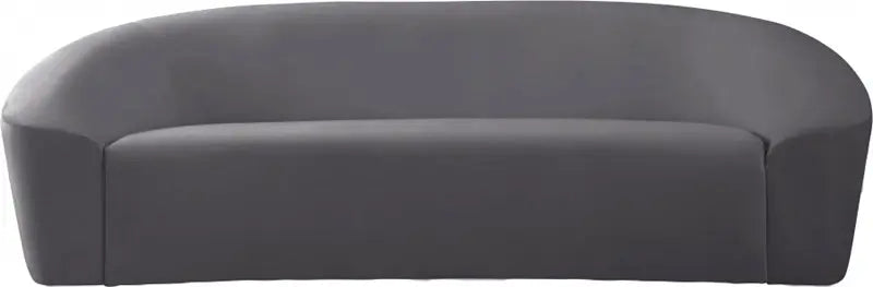 Meridian Furniture - Riley Velvet Sofa In Grey - 610Grey-S