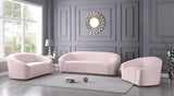 Meridian Furniture - Riley Velvet Sofa In Pink - 610Pink-S