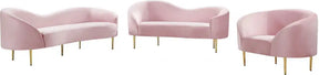 Ritz 3 Piece Living Room Set In Pink - 659Pink-S-3Set | Meridian