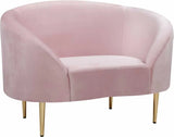 Meridian Furniture - Ritz 3 Piece Living Room Set In Pink - 659Pink-S-3Set